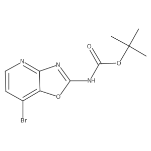 tert-butyl N-{7-bromo-[1,3]oxazolo[4,5-b]pyridin-2-yl}carbamate结构式