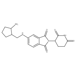 5-{[(2-aminocyclopentyl)methyl]amino}-2-(2,6-dioxopiperidin-3-yl)-2,3-dihydro-1H-isoindole-1,3-dione结构式