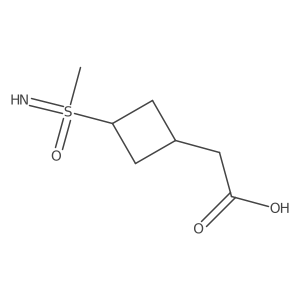 2-[(1r,3s)-3-[Imino(methyl)oxo-lambda6-sulfanyl]cyclobutyl]acetic acid Structure