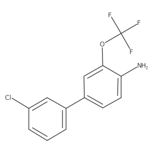 3 inverted exclamation marka-Chloro-3-(trifluoromethoxy)[1,1 inverted exclamation marka-biphenyl]-4-amine结构式