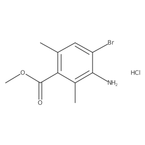 Methyl 3-amino-4-bromo-2,6-dimethylbenzoate hydrochloride Structure