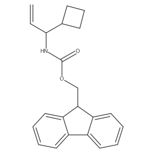 (9H-fluoren-9-yl)methyl N-(1-cyclobutylprop-2-en-1-yl)carbamate Structure