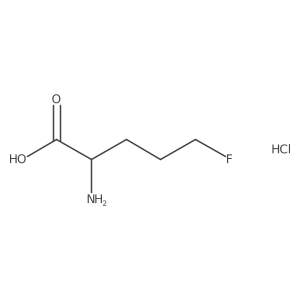 2-Amino-5-fluoropentanoicacidhydrochloride结构式