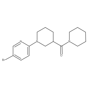 5-Bromo-2-[3-(piperidine-1-carbonyl)piperidin-1-yl]pyridine Structure