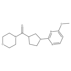 4-[1-(4-Methoxypyrimidin-2-yl)pyrrolidine-3-carbonyl]morpholine结构式