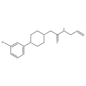2-[4-(3-bromophenyl)piperazin-1-yl]-N-(prop-2-en-1-yl)acetamide Structure