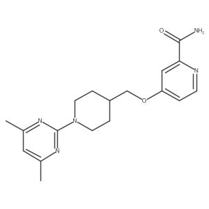 4-{[1-(4,6-Dimethylpyrimidin-2-yl)piperidin-4-yl]methoxy}pyridine-2-carboxamide结构式