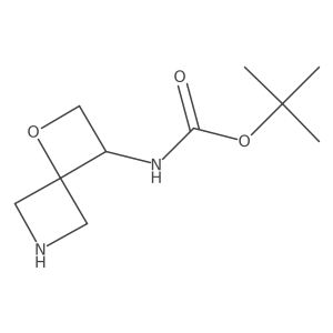 Tert-butyl (1-oxa-6-azaspiro[3.3]heptan-3-yl)carbamate结构式