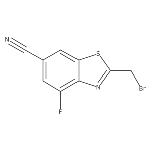 2-(Bromomethyl)-4-fluorobenzo[d]thiazole-6-carbonitrile Structure