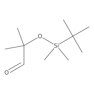 2-Methyl-2-[((dimethyl)-(1,1-dimethylethyl)silyl)oxy]-propanal结构式