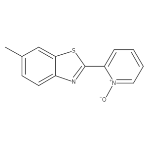 6-Methyl-2-(1-oxidopyridin-1-ium-2-yl)-1,3-benzothiazole Structure