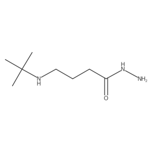 4-[(1,1-Dimethylethyl)amino]butanoic acid hydrazide结构式