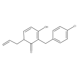 1-allyl-3-(4-chlorobenzyl)-4-hydroxy-2(1H)-pyridinone结构式
