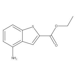 Ethyl 4-amino-1-benzothiophene-2-carboxylate结构式