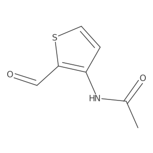 N-(2-formylthiophen-3-yl)acetamide结构式