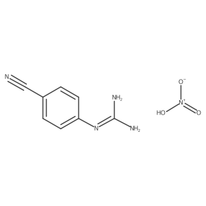 1-(4-Cyanophenyl)guanidine nitrate结构式