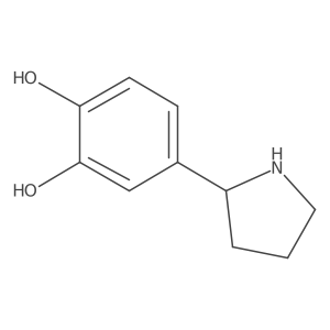 4-(Pyrrolidin-2-yl)benzene-1,2-diol结构式