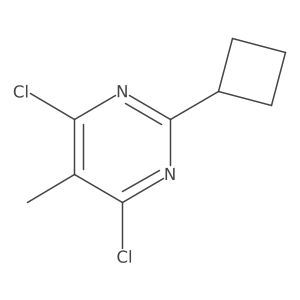 4,6-Dichloro-2-cyclobutyl-5-methylpyrimidine Structure