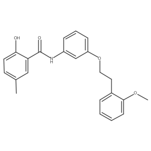 Benzamide,2-hydroxy-n-[3-[2-(2-methoxyphenyl)ethoxy]phenyl]-5-methyl- Structure