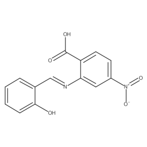 2-[[(2-Hydroxyphenyl)methylene]amino]-4-nitrobenzoic acid结构式