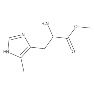 methyl 2-amino-3-(4-methyl-1H-imidazol-5-yl)propanoate结构式