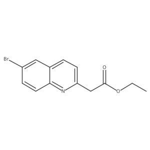 Ethyl (6-bromo-2-quinolinyl)acetate结构式