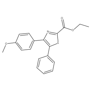 4-(4-Methoxyphenyl)-5-phenylthiazole-2-carboxylic acid ethyl ester Structure