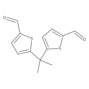 5,5a(2)-(1-Methylethylidene)bis[2-thiophenecarboxaldehyde]结构式