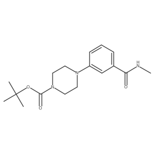 Tert-butyl 4-(3-methylcarbamoylphenyl)piperazine-1-carboxylate Structure