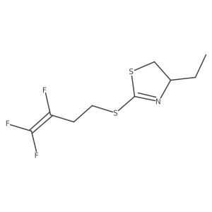 (4S)-4-Ethyl-2-[(3,4,4-trifluorobut-3-en-1-yl)sulfanyl]-4,5-dihydro-1,3-thiazole Structure