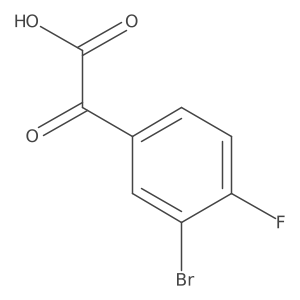 4-Fluoro-3-bromophenylglyoxylic acid Structure