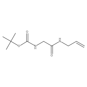 tert-butyl N-{[(prop-2-en-1-yl)carbamoyl]methyl}carbamate Structure
