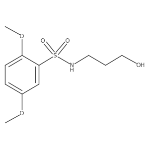 N-(3-hydroxypropyl)-2,5-dimethoxybenzenesulfonamide结构式
