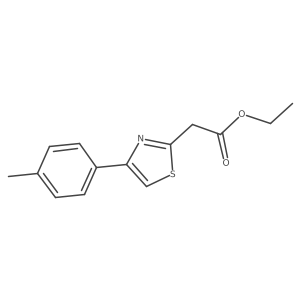 Ethyl 2-[4-(4-methylphenyl)-1,3-thiazol-2-yl]acetate结构式