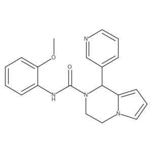 N-(2-methoxyphenyl)-1-(pyridin-3-yl)-3,4-dihydropyrrolo[1,2-a]pyrazine-2(1H)-carboxamide结构式