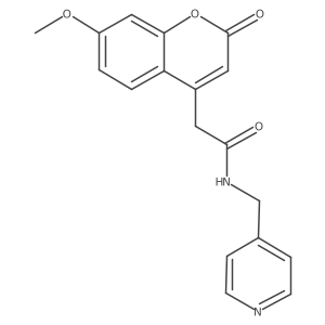 2-(7-methoxy-2-oxo-2H-chromen-4-yl)-N-(pyridin-4-ylmethyl)acetamide Structure