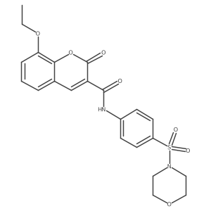 8-ethoxy-N-(4-(morpholinosulfonyl)phenyl)-2-oxo-2H-chromene-3-carboxamide Structure