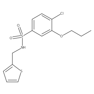 4-chloro-3-propoxy-N-(2-thienylmethyl)benzenesulfonamide Structure