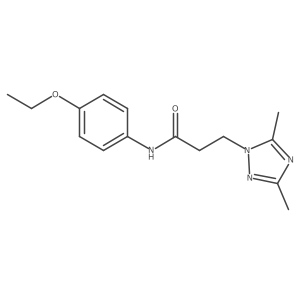 3-(3,5-dimethyl-1H-1,2,4-triazol-1-yl)-N-(4-ethoxyphenyl)propanamide Structure