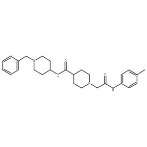 N-(1-benzylpiperidin-4-yl)-1-(2-oxo-2-(p-tolylamino)ethyl)piperidine-4-carboxamide Structure