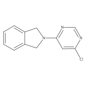 2-(6-Chloropyrimidin-4-yl)isoindoline结构式