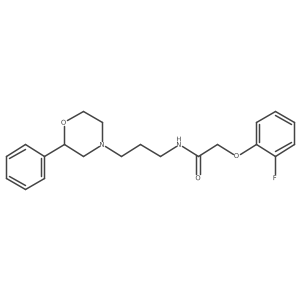 2-(2-fluorophenoxy)-N-(3-(2-phenylmorpholino)propyl)acetamide Structure