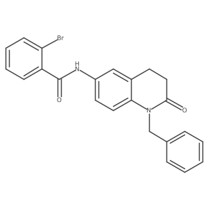 N-(1-benzyl-2-oxo-1,2,3,4-tetrahydroquinolin-6-yl)-2-bromobenzamide Structure