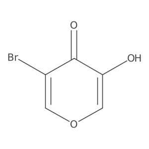 5-bromo-3-hydroxy-4H-pyran-4-one结构式