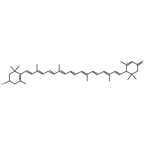 3'-Dehydrolutein/Philosamiaxanthin/3-Hydroxy-beta,epsilon-caroten-3'-one Structure