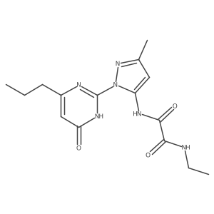 N1-ethyl-N2-(3-methyl-1-(6-oxo-4-propyl-1,6-dihydropyrimidin-2-yl)-1H-pyrazol-5-yl)oxalamide Structure
