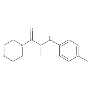 2-((4-Iodophenyl)amino)-1-morpholinopropan-1-one Structure