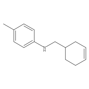 N-(cyclohex-3-en-1-ylmethyl)-4-methylaniline Structure