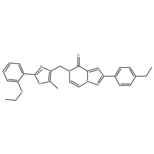 5-{[2-(2-ethoxyphenyl)-5-methyl-1,3-oxazol-4-yl]methyl}-2-(4-ethylphenyl)-4H,5H-pyrazolo[1,5-a]pyrazin-4-one结构式