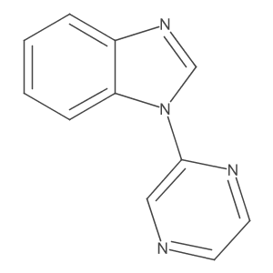 1-(pyrazin-2-yl)-1H-benzimidazole结构式